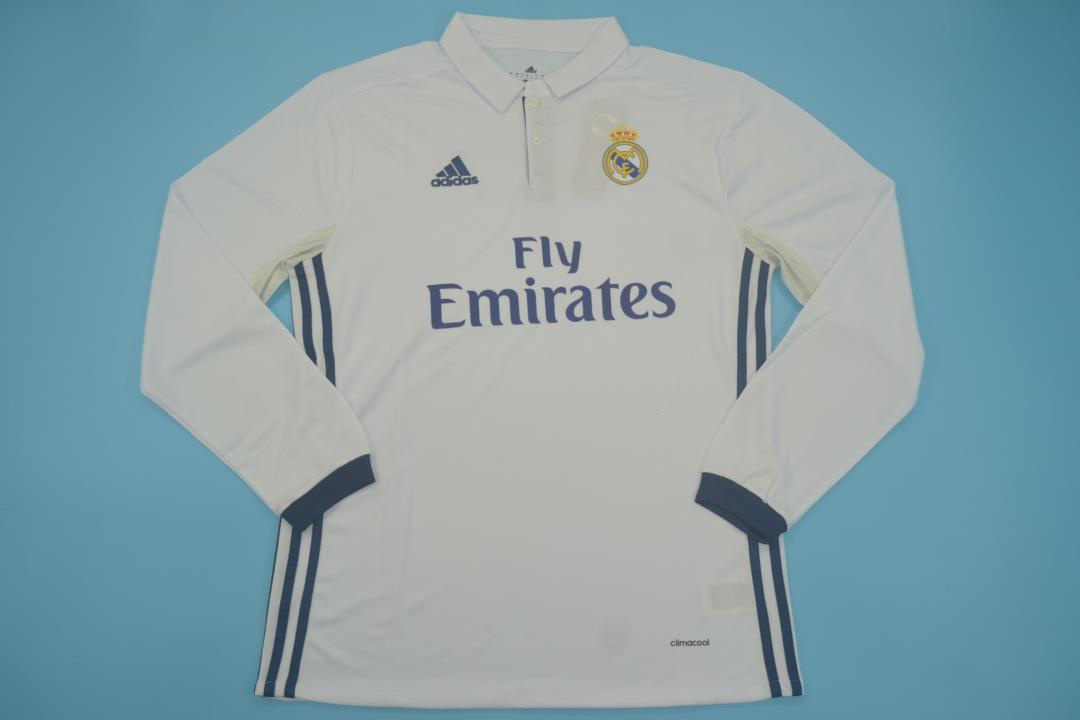 AAA Quality Real Madrid 16/17 Home Long Soccer Jersey